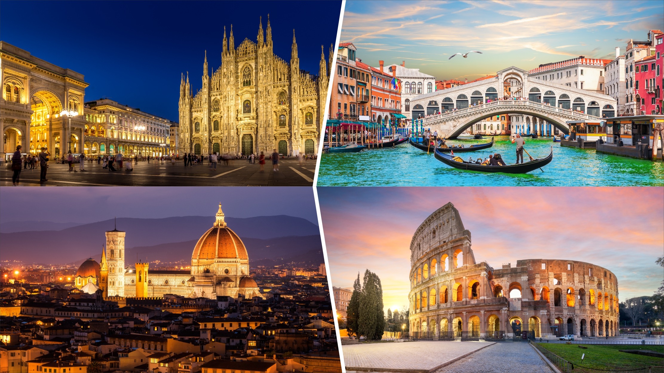 Classic Italy by Rail: Milan, Venice, Florence & Rome