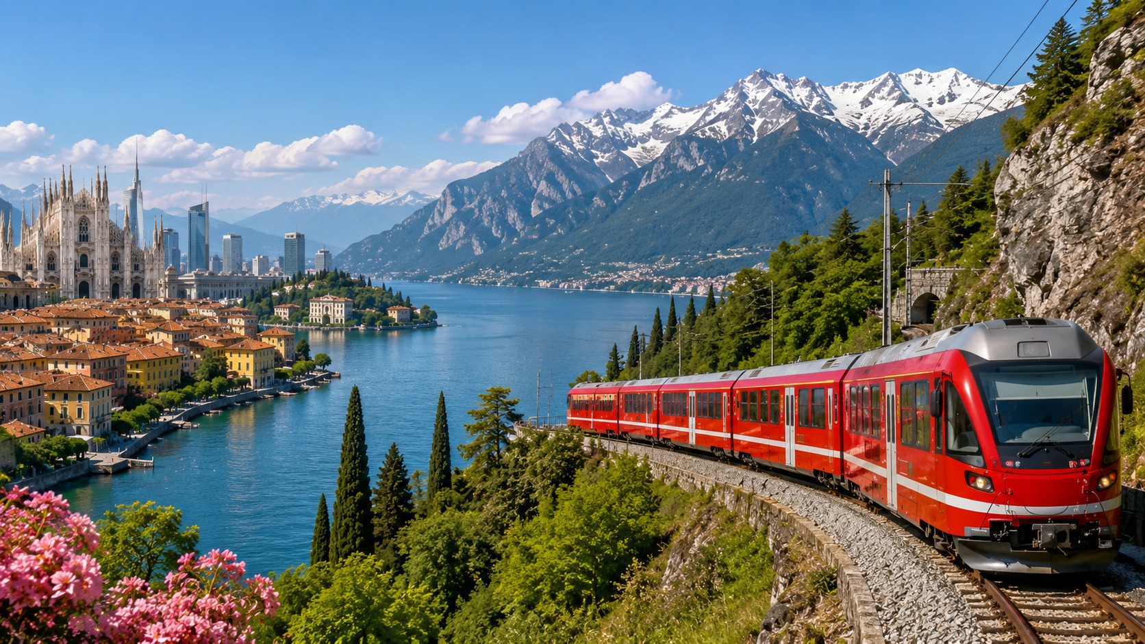 Lake Garda Holidays with Milan & Bernina Red Train Escape