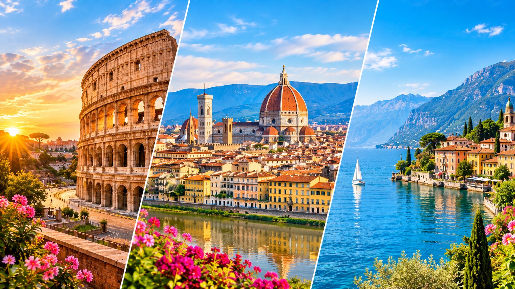 Holiday to Rome, Florence & Lake Garda with Scenic Train Journey